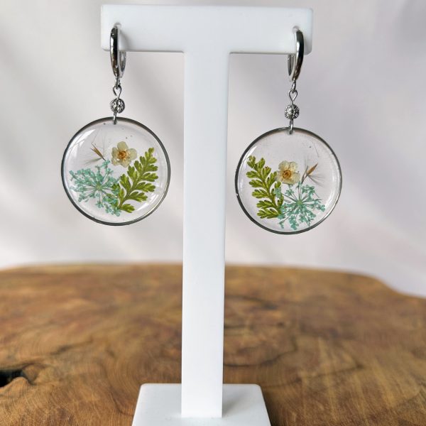 Kolczyki Kwiaty w Epoxy nr KZ/9