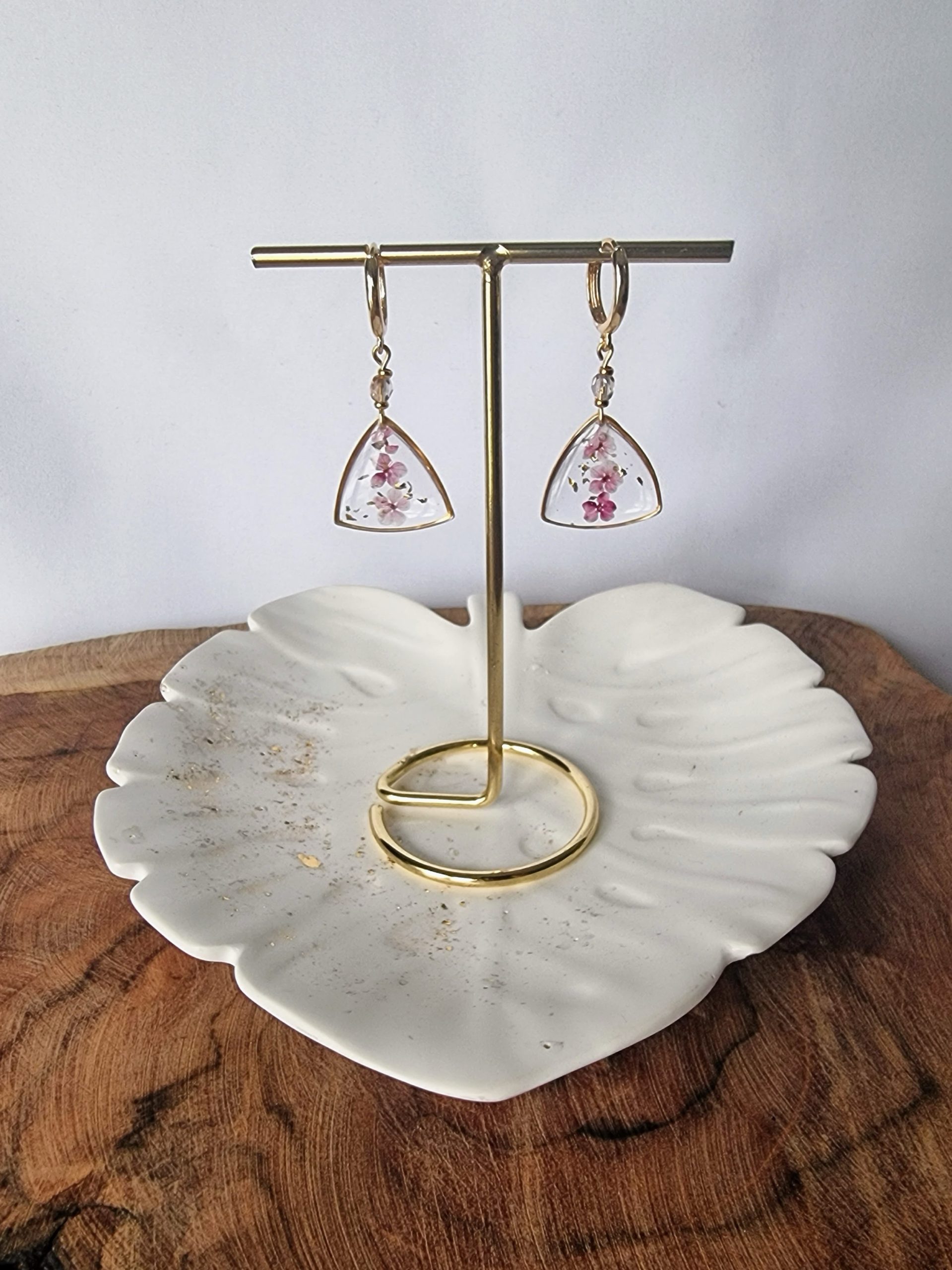 Kolczyki Kwiaty w Epoxy nr KZ/25