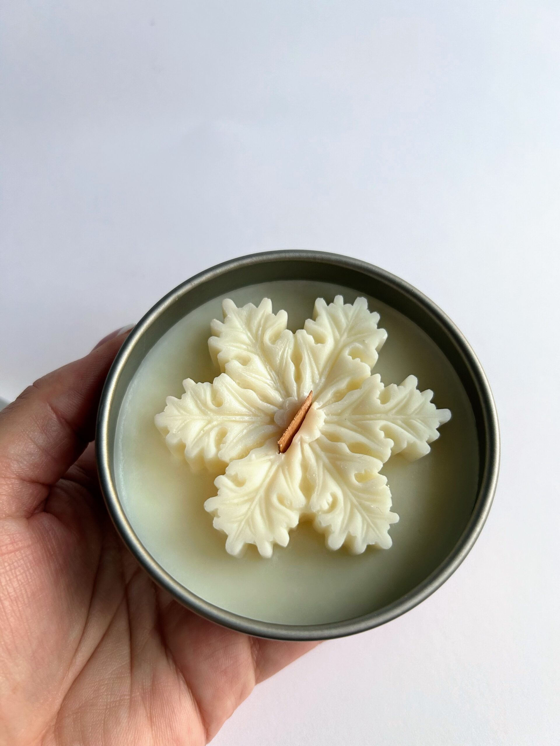 ŚWIECA SOJOWA - ŚNIEŻYNKA w PUSZCE - obrazek 5