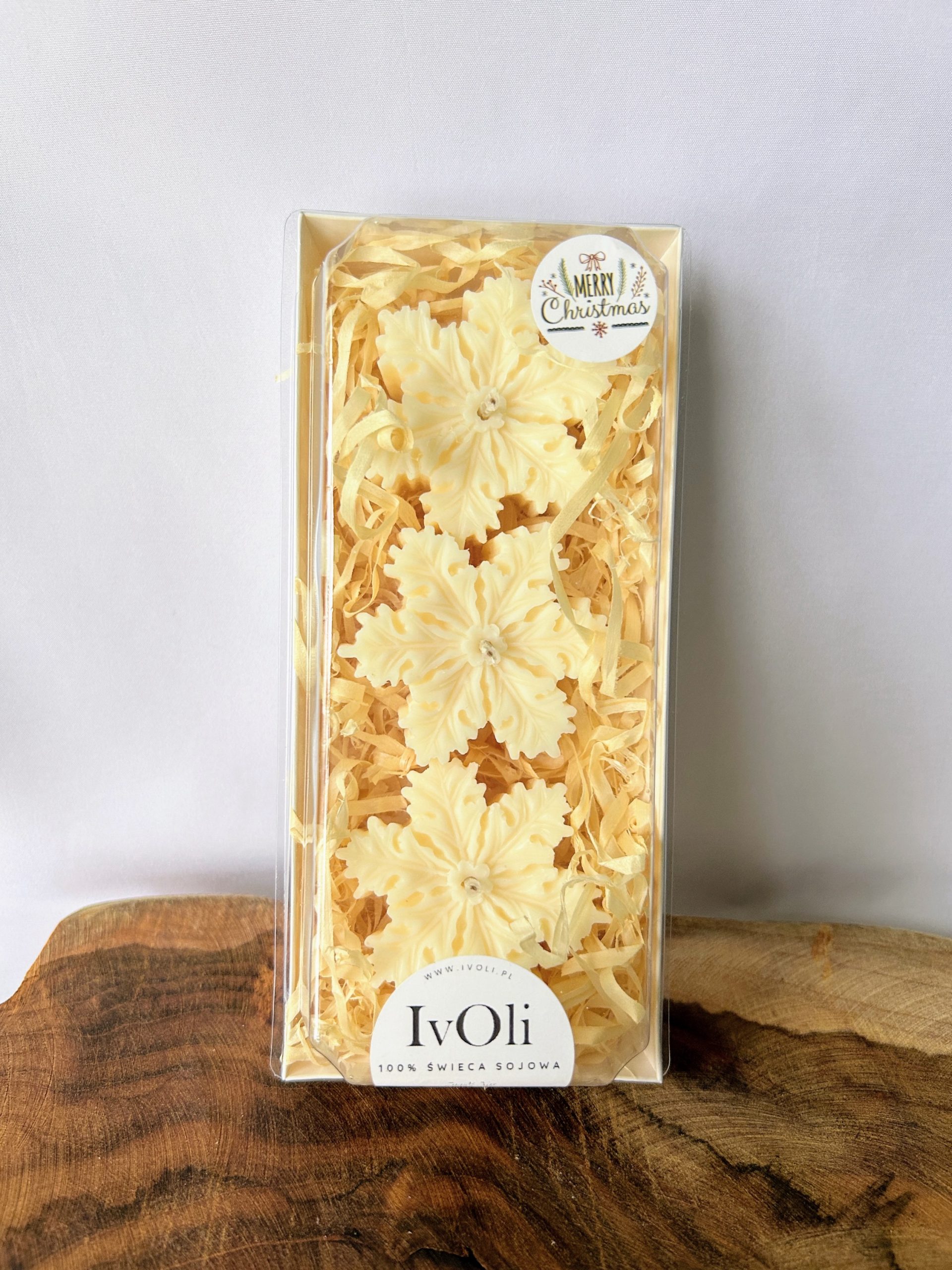 ŚWIECE - ZESTAW 3 ŚNIEŻYNKI