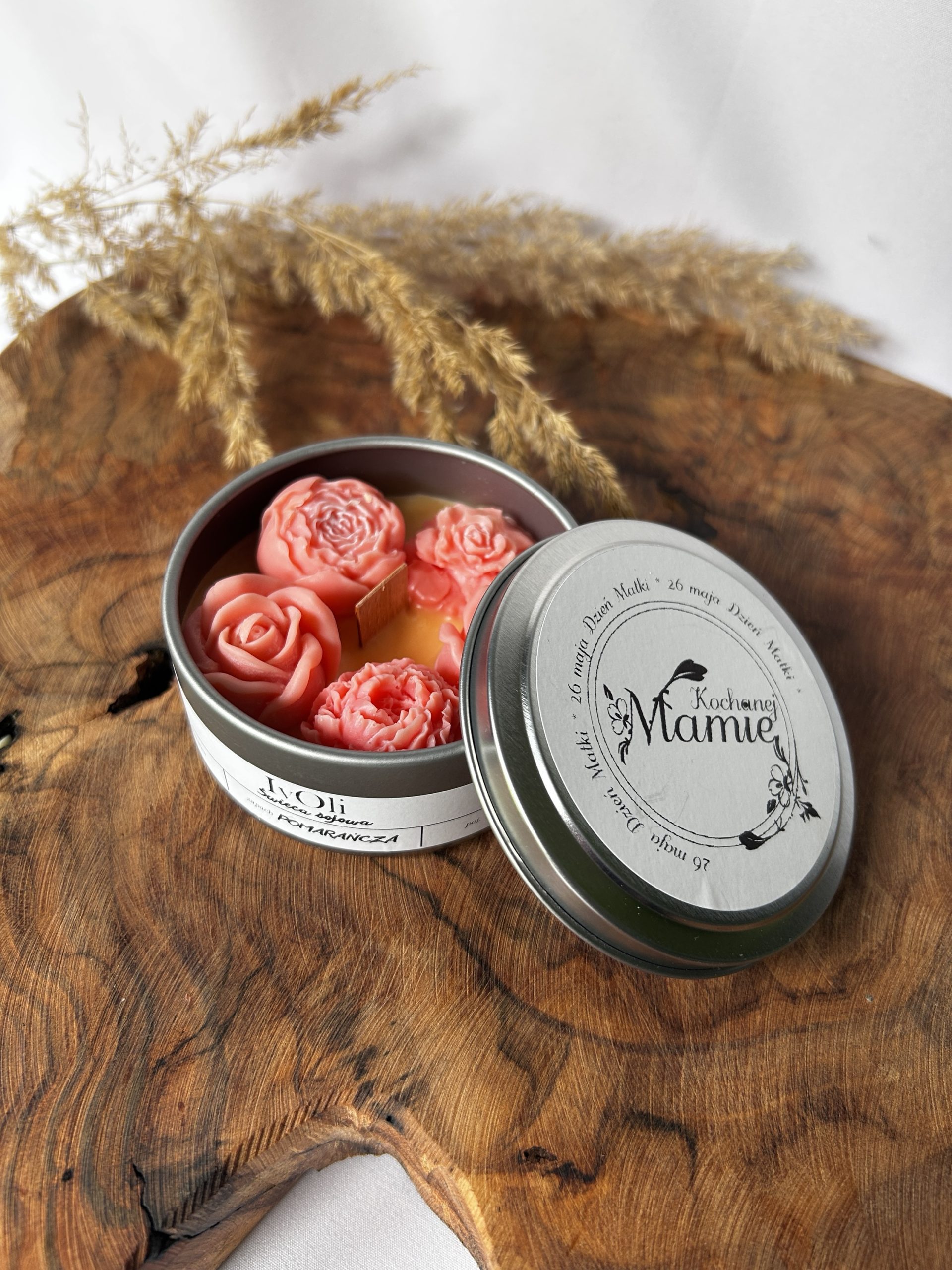 ŚWIECA SOJOWA - KWIATY - obrazek 2