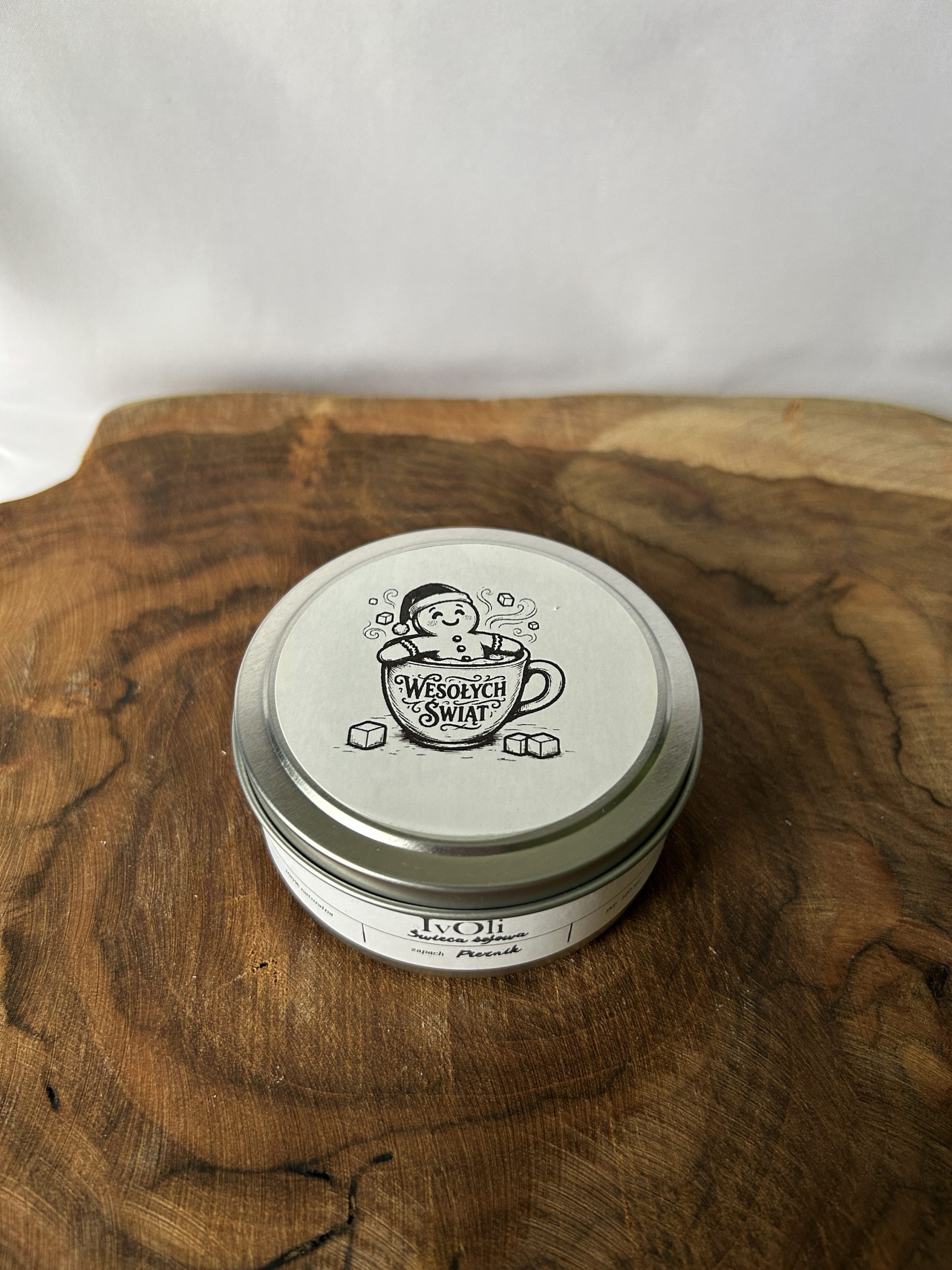 ŚWIECA SOJOWA - PIERNIK w PUSZCE - obrazek 2