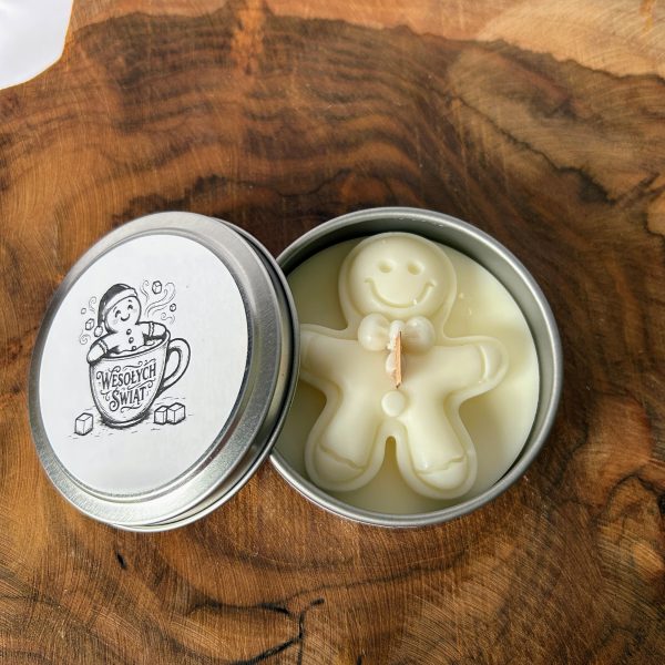 ŚWIECA SOJOWA - PIERNIK w PUSZCE