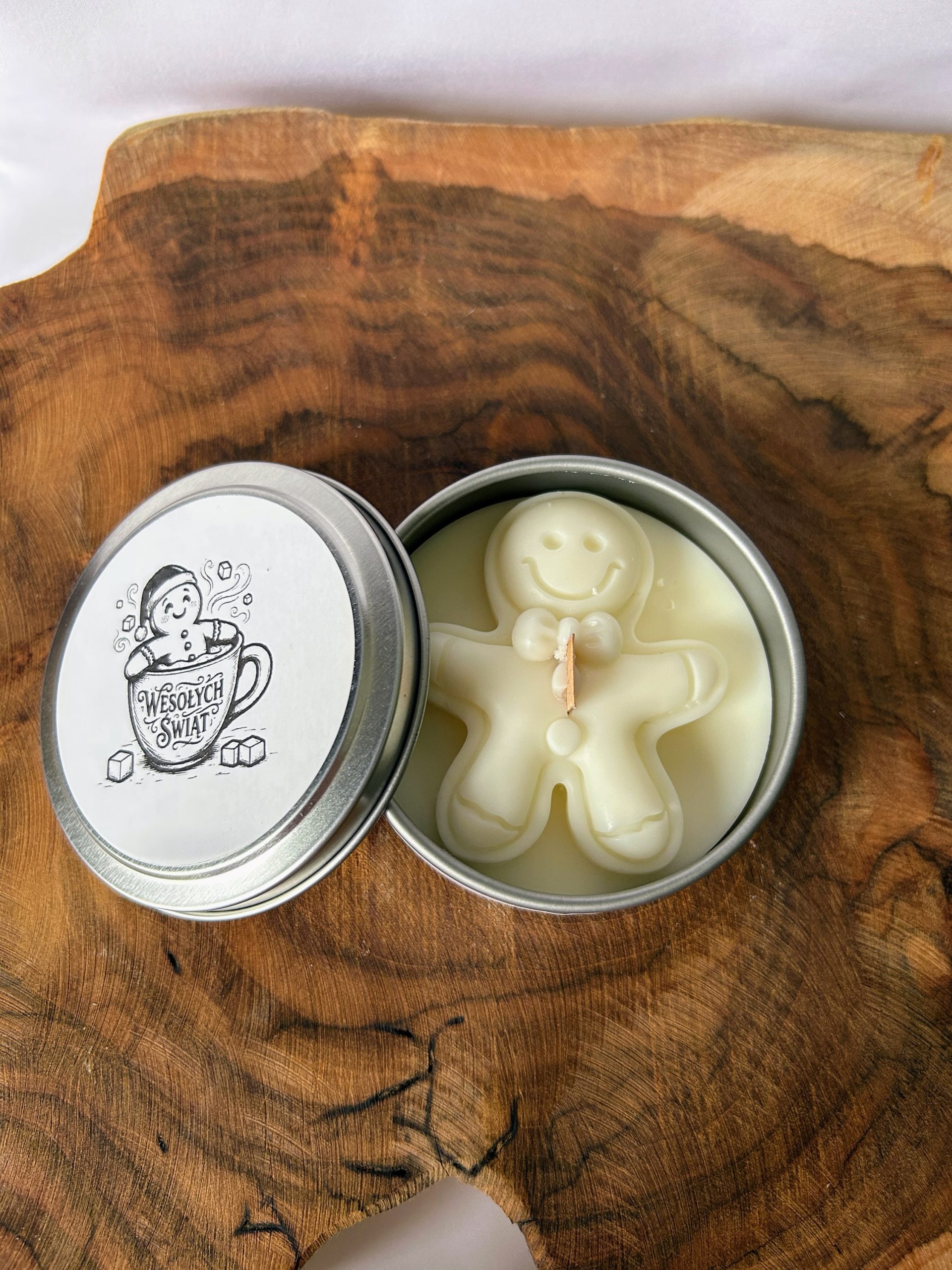 ŚWIECA SOJOWA - PIERNIK w PUSZCE